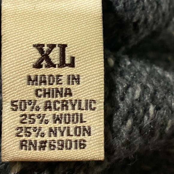 Ruff Hewn Marled Charcoal Gray Hooded Sweater - Picture 10 of 11